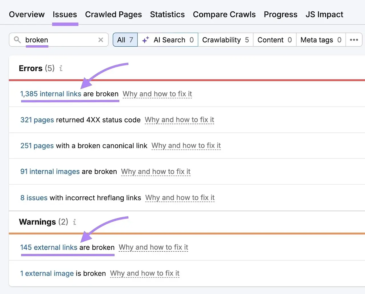 برطرف کردن مشکل لینک شکسته